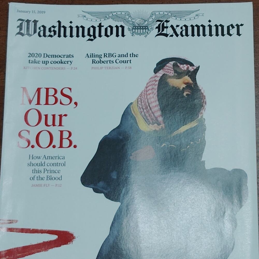 Washington Examiner - January 19, 2019 - MBS, Our SOB - Collectible Magazine